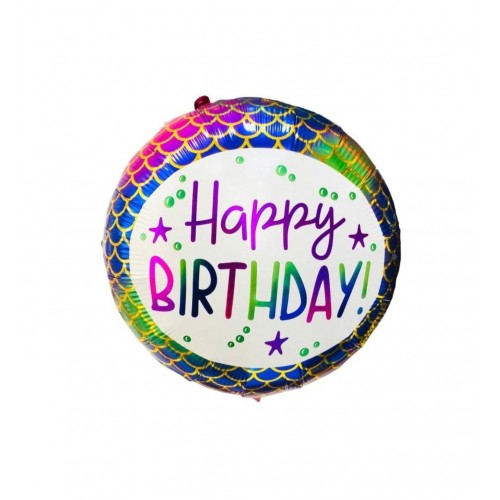 Doğum Günü Folyo Helyum Balon No:4 (Ek Ürün Olarak Satılır)